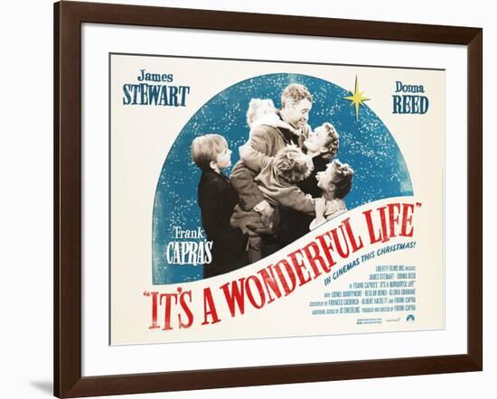 It's a Wonderful Life, British 2007 Re-Release Posters, 1946-null-Framed Art Print