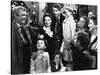 It's a Wonderful Life de FranckCapra avec James Stewart et Donna Reed 1946 famille devant un arbre-null-Stretched Canvas