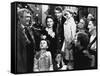 It's a Wonderful Life de FranckCapra avec James Stewart et Donna Reed 1946 famille devant un arbre-null-Framed Stretched Canvas