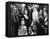 It's a Wonderful Life de FranckCapra avec James Stewart et Donna Reed 1946 famille devant un arbre-null-Framed Stretched Canvas