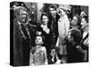 It's a Wonderful Life de FranckCapra avec James Stewart et Donna Reed 1946 famille devant un arbre-null-Stretched Canvas