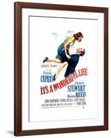 It's a Wonderful Life, Donna Reed, James Stewart, 1946-null-Framed Photo