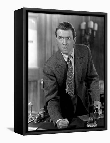 It's a Wonderful Life, James Stewart, 1946-null-Framed Stretched Canvas