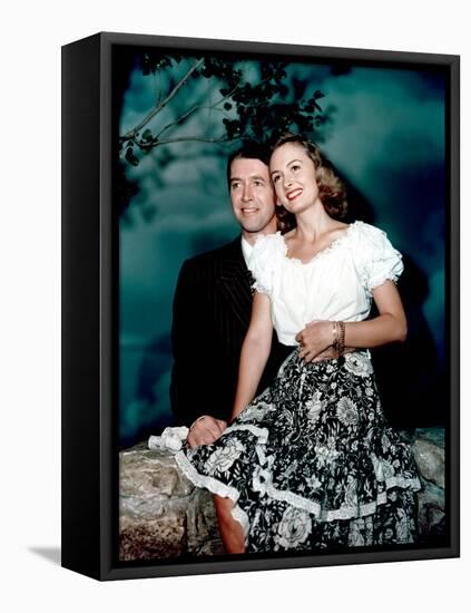 It's a Wonderful Life, James Stewart, Donna Reed, 1946-null-Framed Stretched Canvas