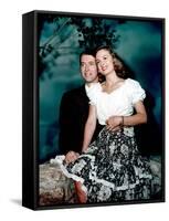 It's a Wonderful Life, James Stewart, Donna Reed, 1946-null-Framed Stretched Canvas