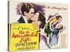 It's a Wonderful Life, James Stewart, Donna Reed, Donna Reed, James Stewart on Poster Art, 1946-null-Stretched Canvas