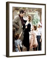 It's a Wonderful Life, Jimmy Hawkins, James Stewart, Donna Reed, CArol Coomes, Larry Simms, 1946-null-Framed Photo