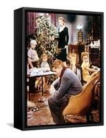 It's a Wonderful Life, Larry Simms, Jimmy Hawkins, Donna Reed, Karolyn Grimes, James Stewart, 1946-null-Framed Stretched Canvas