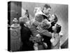 It's a Wonderful Life, Larry Simms, Jimmy Hawkins, James Stewart, Donna Reed, Karolyn Grimes, 1946-null-Stretched Canvas