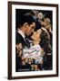 It's a Wonderful Life, Nose to Nose, 1946-null-Framed Art Print