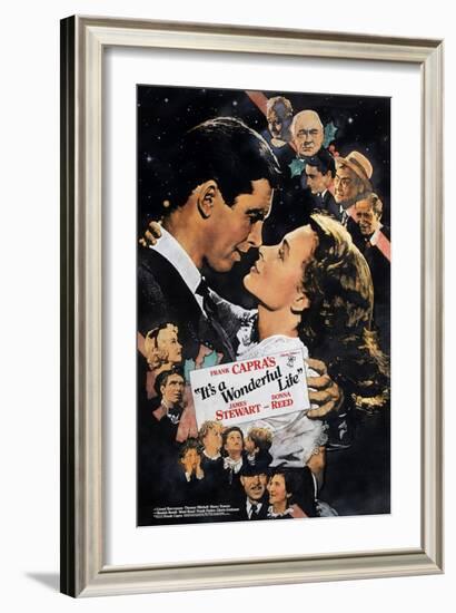 It's a Wonderful Life, Nose to Nose, 1946-null-Framed Art Print