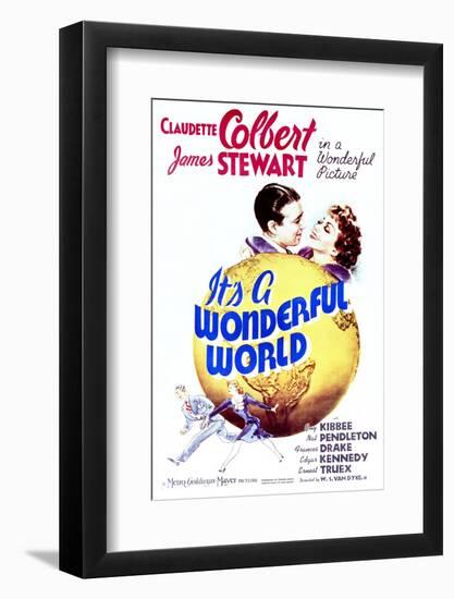 It's a Wonderful World - Movie Poster Reproduction-null-Framed Photo