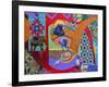 It's About Time (Revised), 2022 (acrylic on canvas)-Frances Ferdinands-Framed Giclee Print