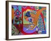 It's About Time (Revised), 2022 (acrylic on canvas)-Frances Ferdinands-Framed Giclee Print