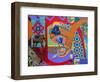 It's About Time (Revised), 2022 (acrylic on canvas)-Frances Ferdinands-Framed Premium Giclee Print