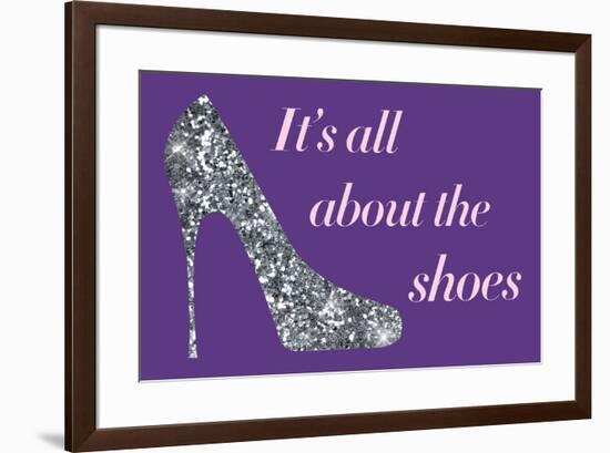 It's All About The Shoes - Sparkles-null-Framed Art Print