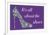 It's All About The Shoes - Sparkles-null-Framed Art Print