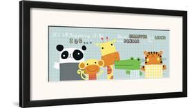 It's All Happening at the Zoo I-Jillian Phillips-Framed Art Print