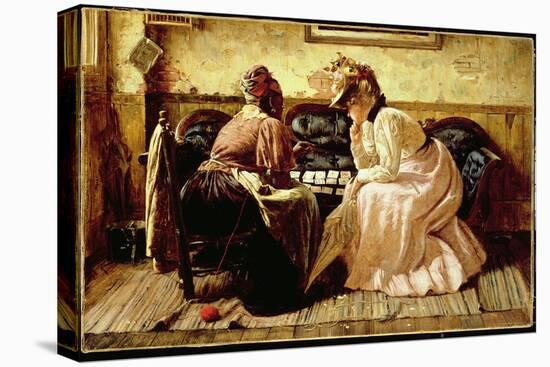 It's All in the Cards, 1898 (Oil on Canvas)-Harry Herman Roseland-Stretched Canvas