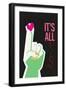 It's All Love Hand Grey-Frances Collett-Framed Giclee Print