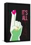 It's All Love Hand Grey-Frances Collett-Framed Stretched Canvas
