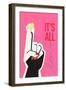 It's All Love Hand Pink-Frances Collett-Framed Giclee Print