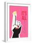 It's All Love Hand Pink-Frances Collett-Framed Giclee Print