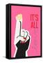 It's All Love Hand Pink-Frances Collett-Framed Stretched Canvas