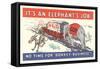 It's an Elephant's Job Political Cartoon-null-Framed Stretched Canvas