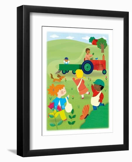 It's Apple Time - Turtle-Sheree Boyd-Framed Premium Giclee Print