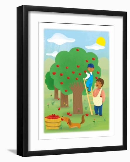 It's Apple Time - Turtle-Sheree Boyd-Framed Giclee Print