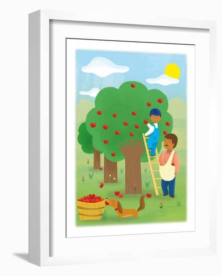 It's Apple Time - Turtle-Sheree Boyd-Framed Giclee Print