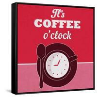 It's Coffee O'Clock 1-Lorand Okos-Framed Stretched Canvas
