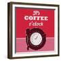 It's Coffee O'Clock 1-Lorand Okos-Framed Art Print