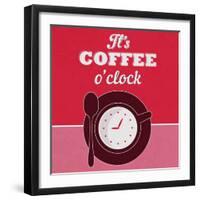 It's Coffee O'Clock 1-Lorand Okos-Framed Art Print