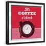 It's Coffee O'Clock 1-Lorand Okos-Framed Art Print