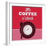 It's Coffee O'Clock 1-Lorand Okos-Framed Art Print