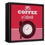 It's Coffee O'Clock 1-Lorand Okos-Framed Stretched Canvas