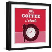 It's Coffee O'Clock 1-Lorand Okos-Framed Art Print