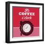 It's Coffee O'Clock 1-Lorand Okos-Framed Art Print