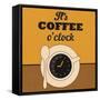 It's Coffee O'Clock-Lorand Okos-Framed Stretched Canvas