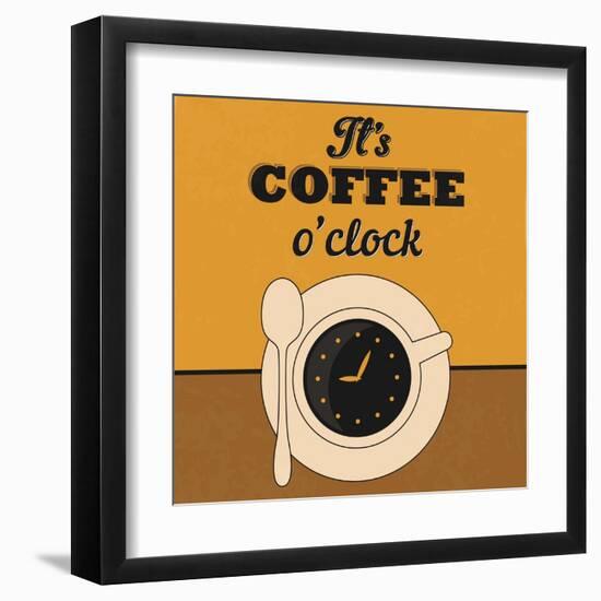 It's Coffee O'Clock-Lorand Okos-Framed Art Print