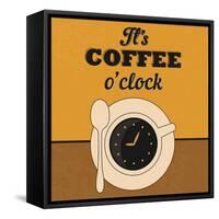 It's Coffee O'Clock-Lorand Okos-Framed Stretched Canvas