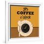 It's Coffee O'Clock-Lorand Okos-Framed Art Print