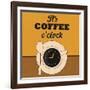 It's Coffee O'Clock-Lorand Okos-Framed Art Print