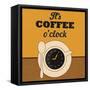 It's Coffee O'Clock-Lorand Okos-Framed Stretched Canvas