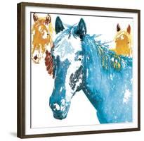 It's Cool To Be Blue-Marvin Pelkey-Framed Giclee Print