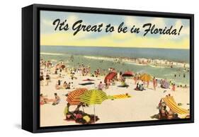 It's Great to be in Florida-null-Framed Stretched Canvas