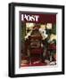 "It's Income Tax Time Again!" Saturday Evening Post Cover, March 17,1945-Norman Rockwell-Framed Giclee Print