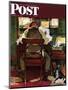 "It's Income Tax Time Again!" Saturday Evening Post Cover, March 17,1945-Norman Rockwell-Mounted Giclee Print